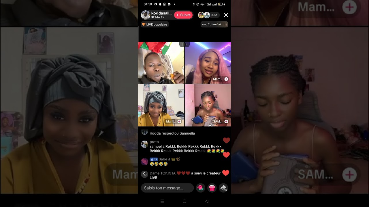 Koda, ses femmes et Mam Bousso leur belle sœur. 