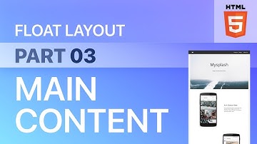 廣東話｜Pt. 3 - 主要內容 - CSS Float Layout 排版 | Web Design 網頁設計