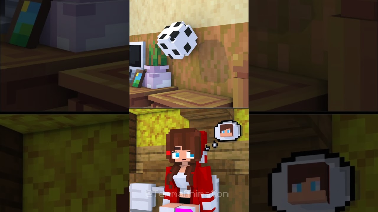 JJ couldn’t help to Sister Being Late 😱🤪 - MAIZEN Minecraft Animation #minecraft #shorts