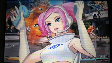 Project X Zone: Kogoro Tenzai And Mii Kouryuuji All Attacks W/Ulala