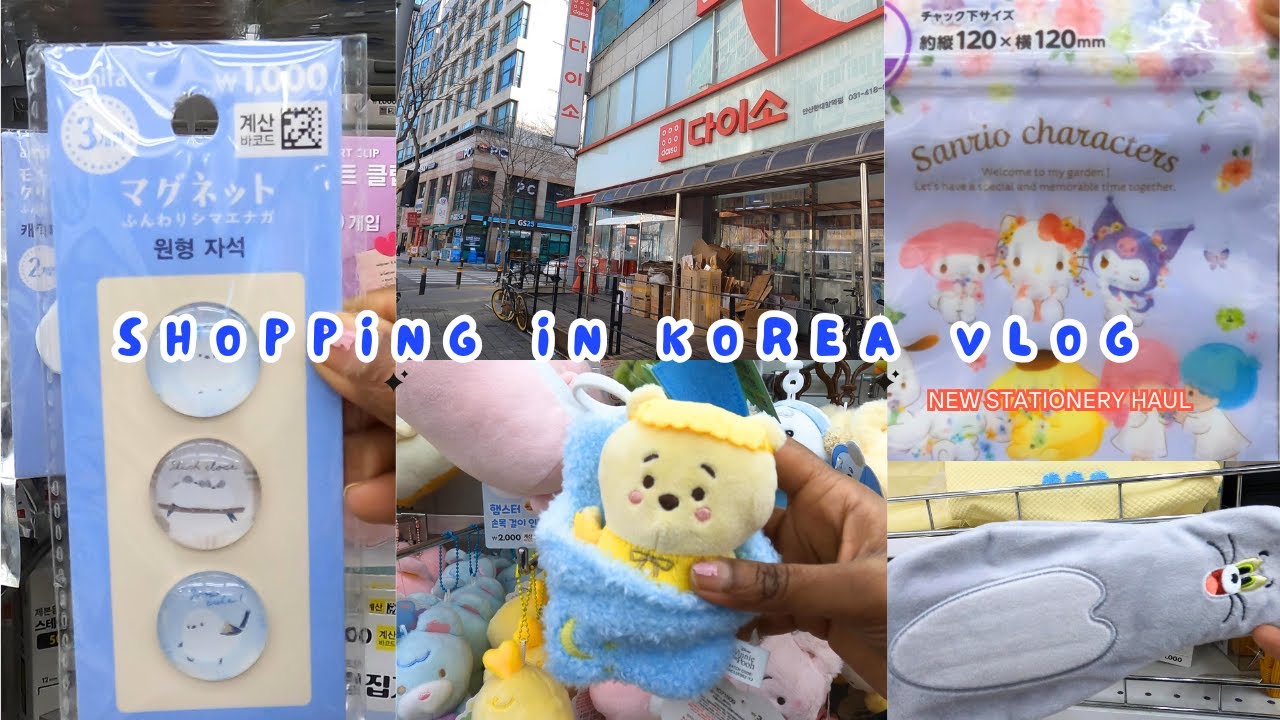 Shopping in Korea vlog 🇰🇷 | Why Is Daiso Korea So Cute?! 😍 Stationery Haul with Price