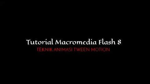 Tutorial Macromedia Flash 8 untuk Pemula - Animasi Mobil Berjalan ( Tween Motion )||Belajar Animasi