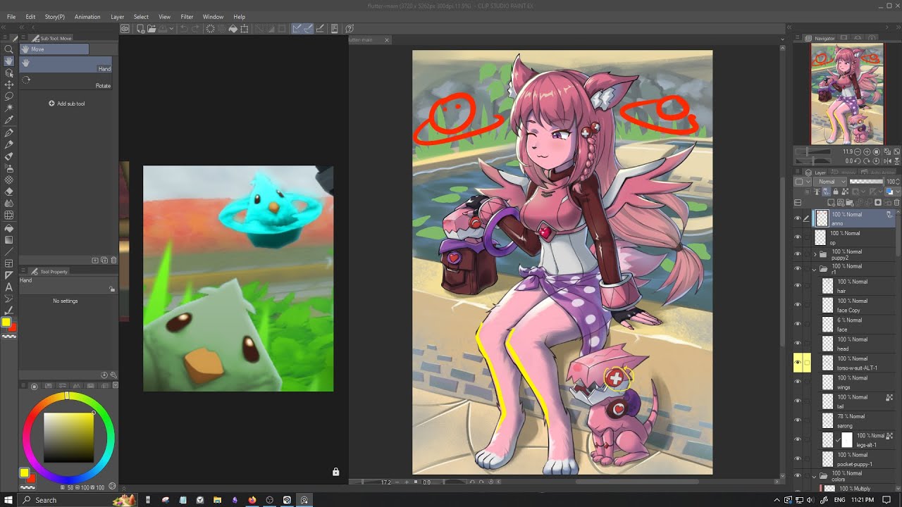 Drawing a commission (Flutter) Part 7 - YouTube