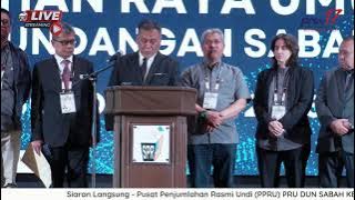 LIVE : Sidang Media PRU DUN SABAH KE-17