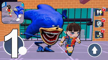 Sonic Tapes Prison: Escape Barry - Gameplay Walkthrough Part 1 Evil Sonic Prison Run (Android, iOS)