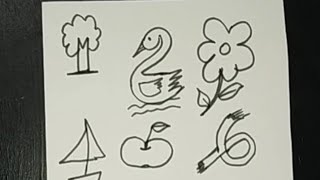 تعليم الرسم بالأرقام من 1إلى 9 Drawing with Numbers