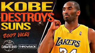 Kobe Bryant Erupts For 45 Pts vs Suns 🐐🐍 | 2007 WCR1 Game 3