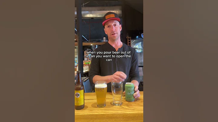 How to pour beer out of a bottle vs a can