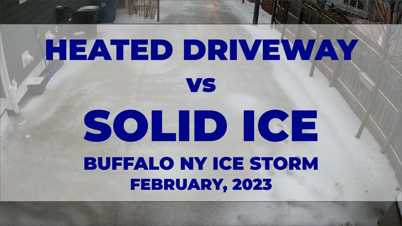 Heated Driveway vs ICE STORM // Buffalo, NY Time Lapse // [02-23-23 ...