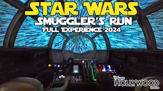 Millennium Falcon: Smugglers Run | Star Wars Galaxy's Edge | Full Experience (April 2024) [4K]