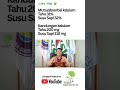 Kandungan kalsium tahu tinggi, begitu pula absorbsinya. The Science of Vegan, Dr. Susianto, MKM