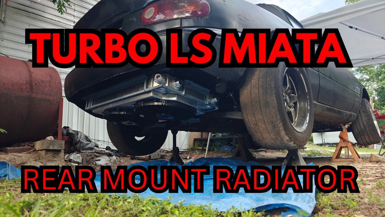 Turbo LS Miata Rear Mount Radiator! - YouTube