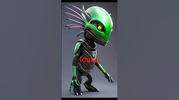 Asking Ai to create a alien for each state! #shorts #ai #aliens