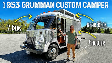 De BESTE Step Van Camper OOIT gebouwd - Vintage Grumman Broodwagen Ombouw