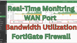 How to Monitor Bandwidth Utilization on WAN Port | FortiGate Firewall screenshot 4