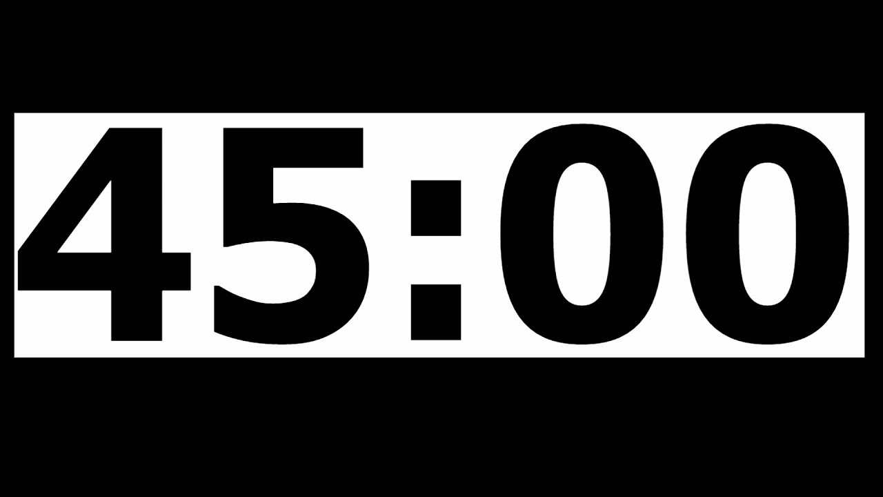 45 Countdown Timer with Alarm -