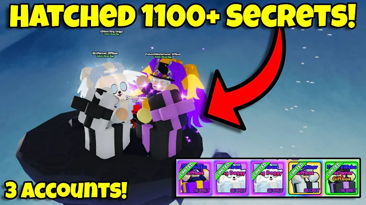 Hatching 1100+ Secret Pets in the Admin Abuse Egg in Bubble Gum Simulator Infinity!