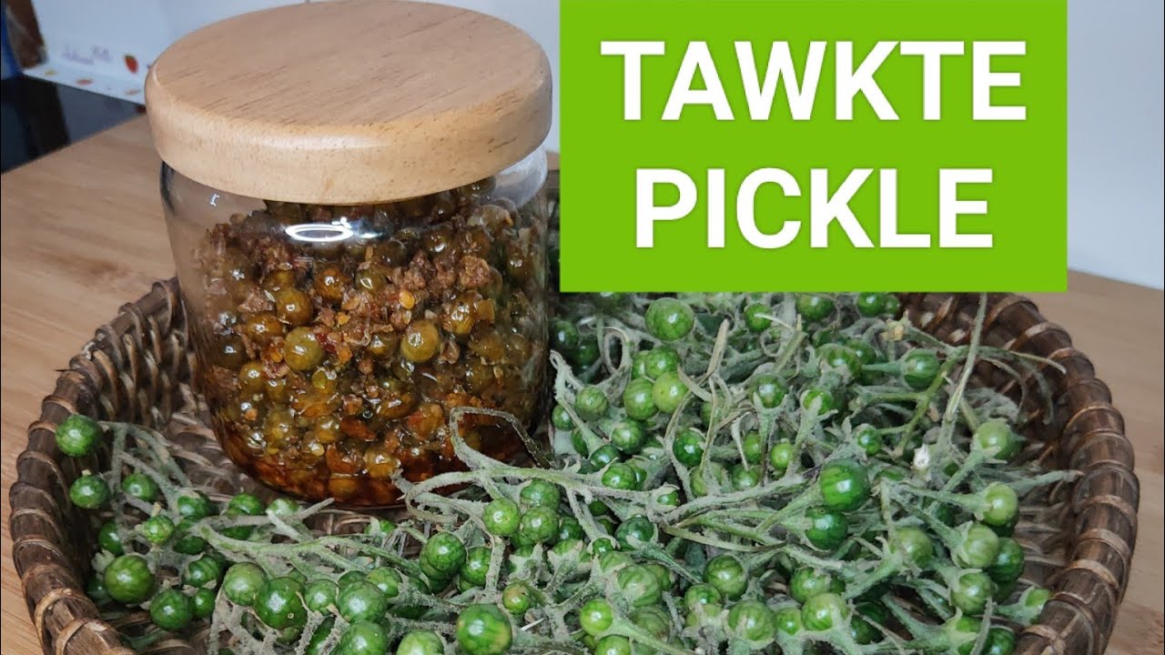 Tawkte Pickle Siamdan/Bitter Berry Pickle Recipe/Mizo Eisiam@RosysKitchenMizoram
