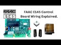FAAC E145 Control Board Wiring Explained | Full Terminal Connection Guide | Gate Motor Training