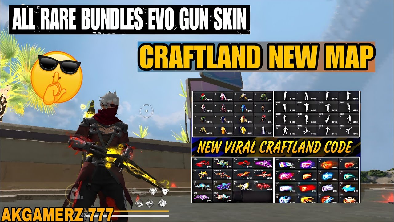 First Gun Rarest Bundle CRAFTLAND NEW MAP UNLIMITED 😍 RARE BUNDLES AND EVO GUN 🔫 SKIN 😍 RARE ...