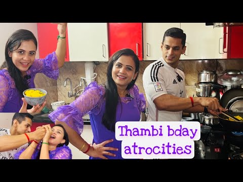 Bday surprise குடுத்து Hussain & Guna வ ஓட விட்ட Manimegalai 😹 Bday Vlog