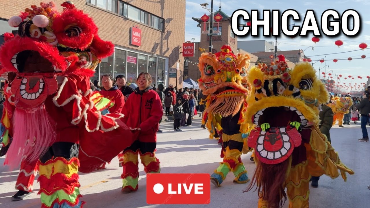 Chicago LIVE Chinatown Lunar New Year Parade 2026 年农历新年游行 (March 1, 2026)