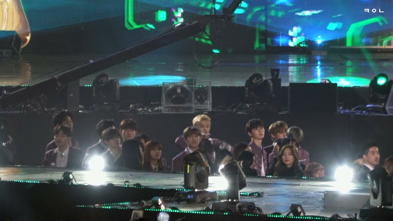 180125 하이원서울가요대상 - 대상 앵콜 리액션(워너원 focus)