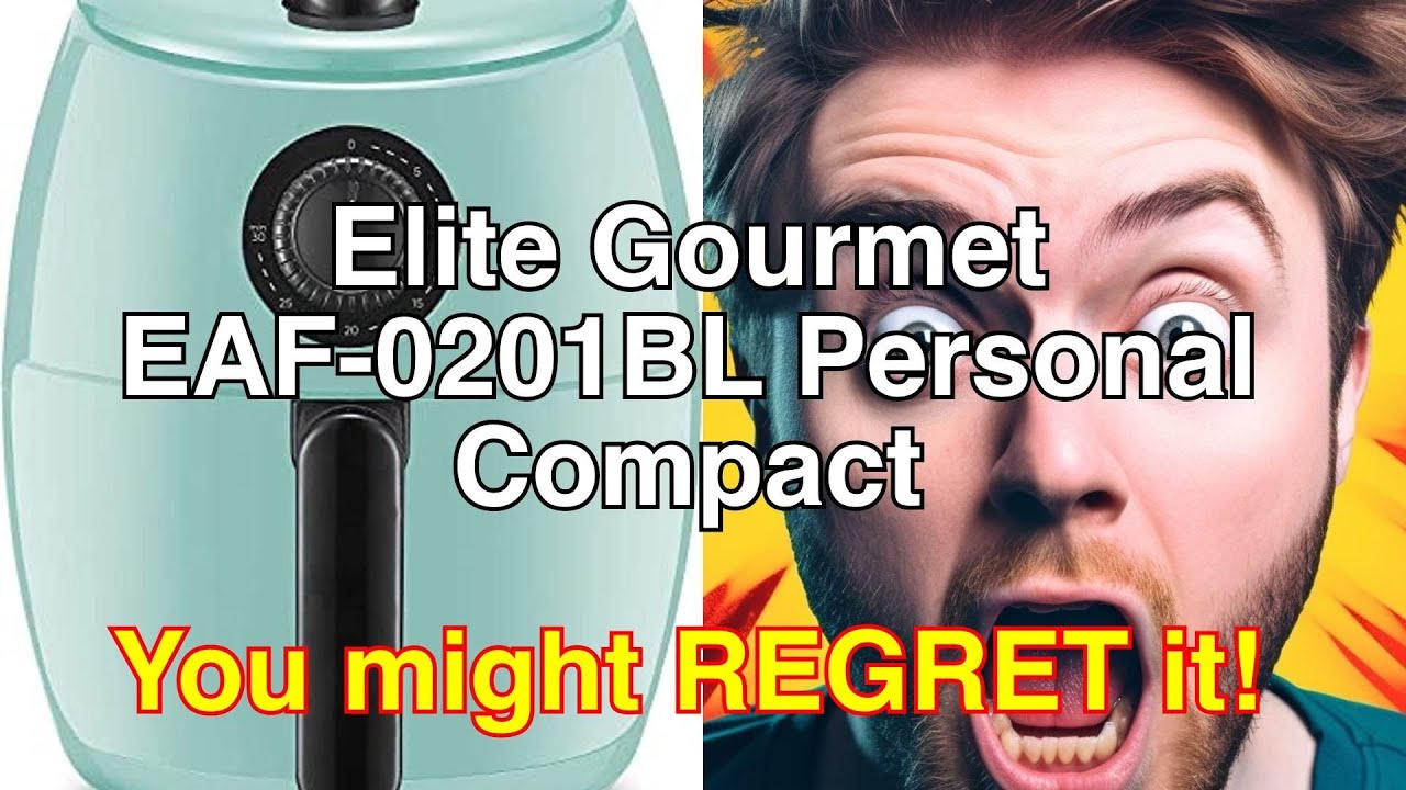 Elite Gourmet EAF0201BL Personal Compact Space Saving Electric Hot Air