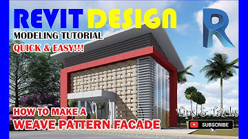 RD012. Modeling Tutorial. Weave Pattern Facade in Revit. Parametric Component.