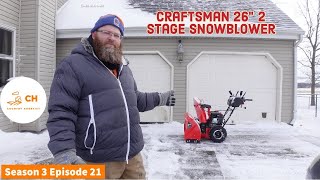 FIRST TIME OWNING A SNOW BLOWER CRAFTSMAN 26”. Craftsman Snowblower