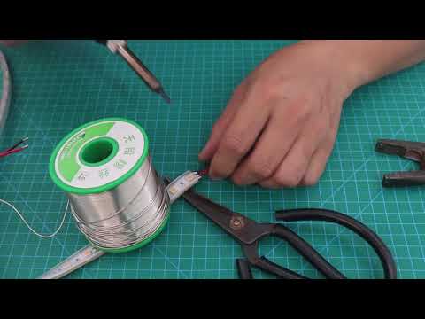 How to Solder IP65 Silicone Tube LED Strip Light