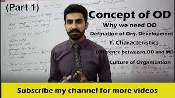 Organisational Development Part-1: Concept of OD (Hindi) Urdu, BBA MBA,CS