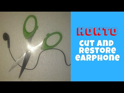 HOWTO cut and restore earphone magic trick. - YouTube