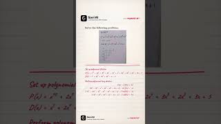 homework  \\(x^{10}   2x^9   3x^8   6x^7   5x^6   x^5   2x^4   3x^3   2x^2   3x   5\\)  di