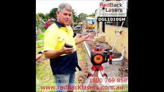 Digital Dial a Grade #plumbing Laser DGL1010GM from RedBack Lasers your Australian Laser Specialists