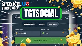 DAILY 1 SC + 10,000 GC Promo Code TGTSOCIAL | Stake US Social Casino screenshot 4