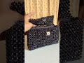 Black beaded bag 🖤 #viral #blackbag #beads #handmade #shorts #shortvideo #handbags