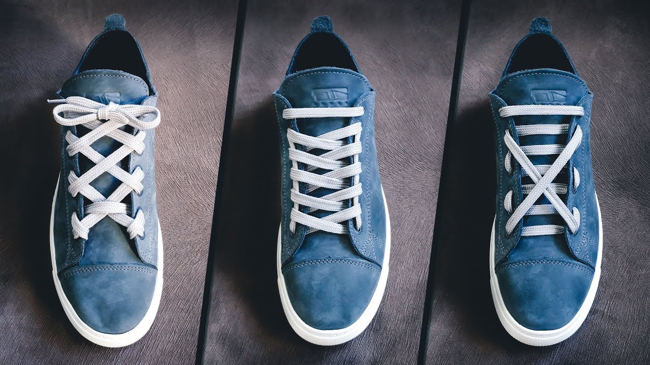 5 Cool Shoe Lace styles | Shoe lacing 