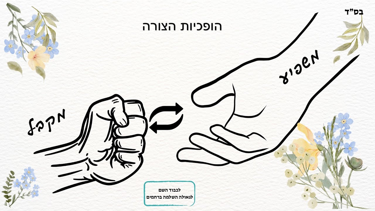 דרכים בעבודה השם 4 הופכיות ושיווי צורה