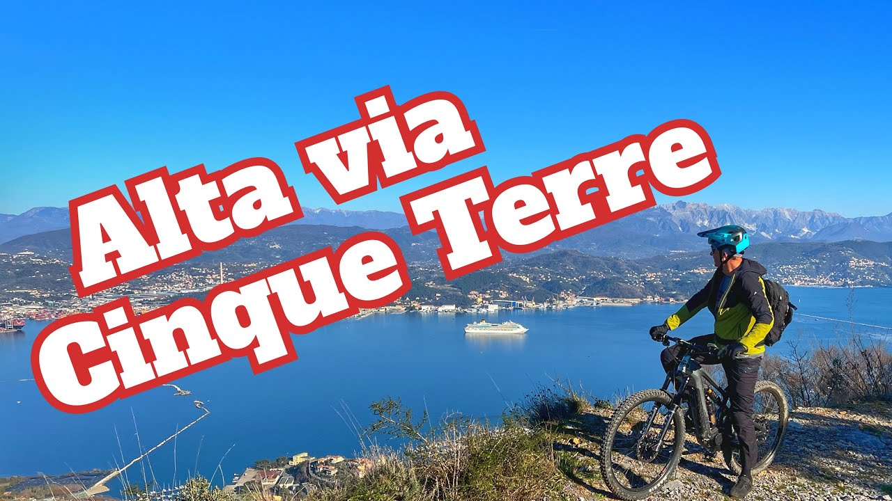 Alta Via delle Cinque Terre-Da Levanto a Portovenere in Ebike - Cannondale Moterra Insta 360 one x2