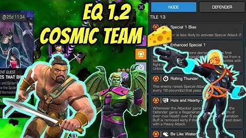 July 2023 Thronebreaker EQ 1.2 Cosmic Team Easy 🧀Cheese Completion | MCOC | Contest of Champions