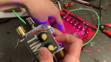 3d-printed OK KNOB + laser harp + double delay    🆗🏠🐈