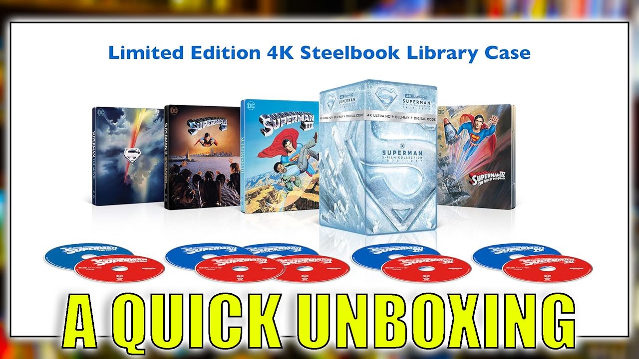 SUPERMAN 5-FILM COLLECTION (1978-1987) 4K UHD STEELBOOK (2025