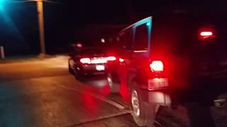 Drunk driver hits Mustang and signal a  pole.