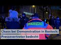 Tausende Menschen demonstrieren in Rostock  gegen Impfpflicht