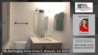 190 Barrington Drive Drive E, Roswell, GA 30076