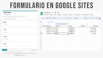 como CREAR un FORMULARIO de CONTACTO en GOOGLE SITES (2023) 🚀