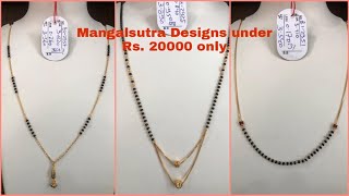 Lightweight Mangalsutra Designs under 5 grams - Daily Wear Mangalsutra Designs under 20000 screenshot 2