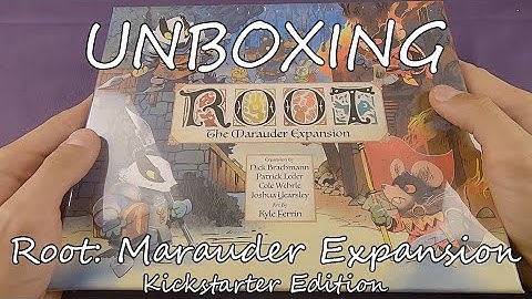 Unboxing Board Game Root: The Marauders Expansion