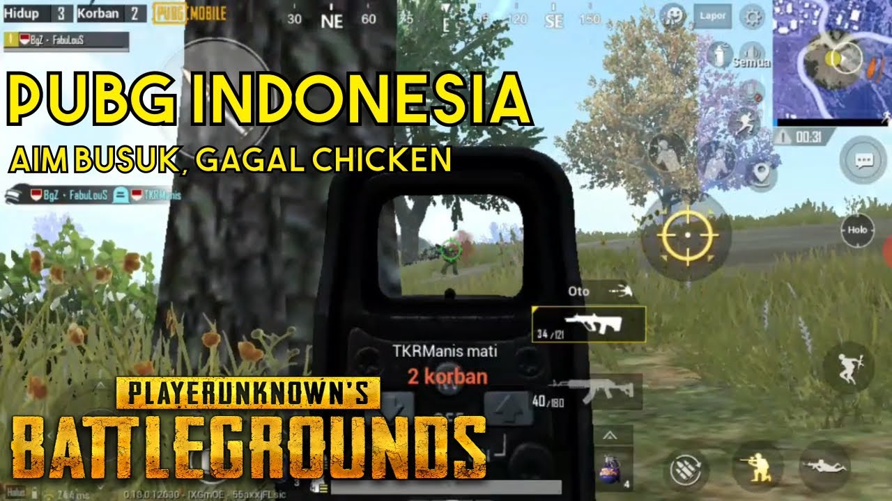  PUBG  INDONESIA MENYATU DENGAN ALAM CENGKE AIM BUSUK 